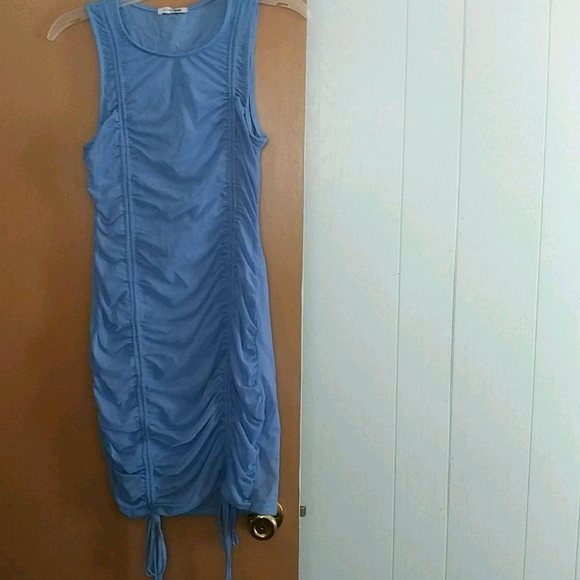 Fashion Nova Dresses & Skirts - 🆕 Blue ruched mini dress